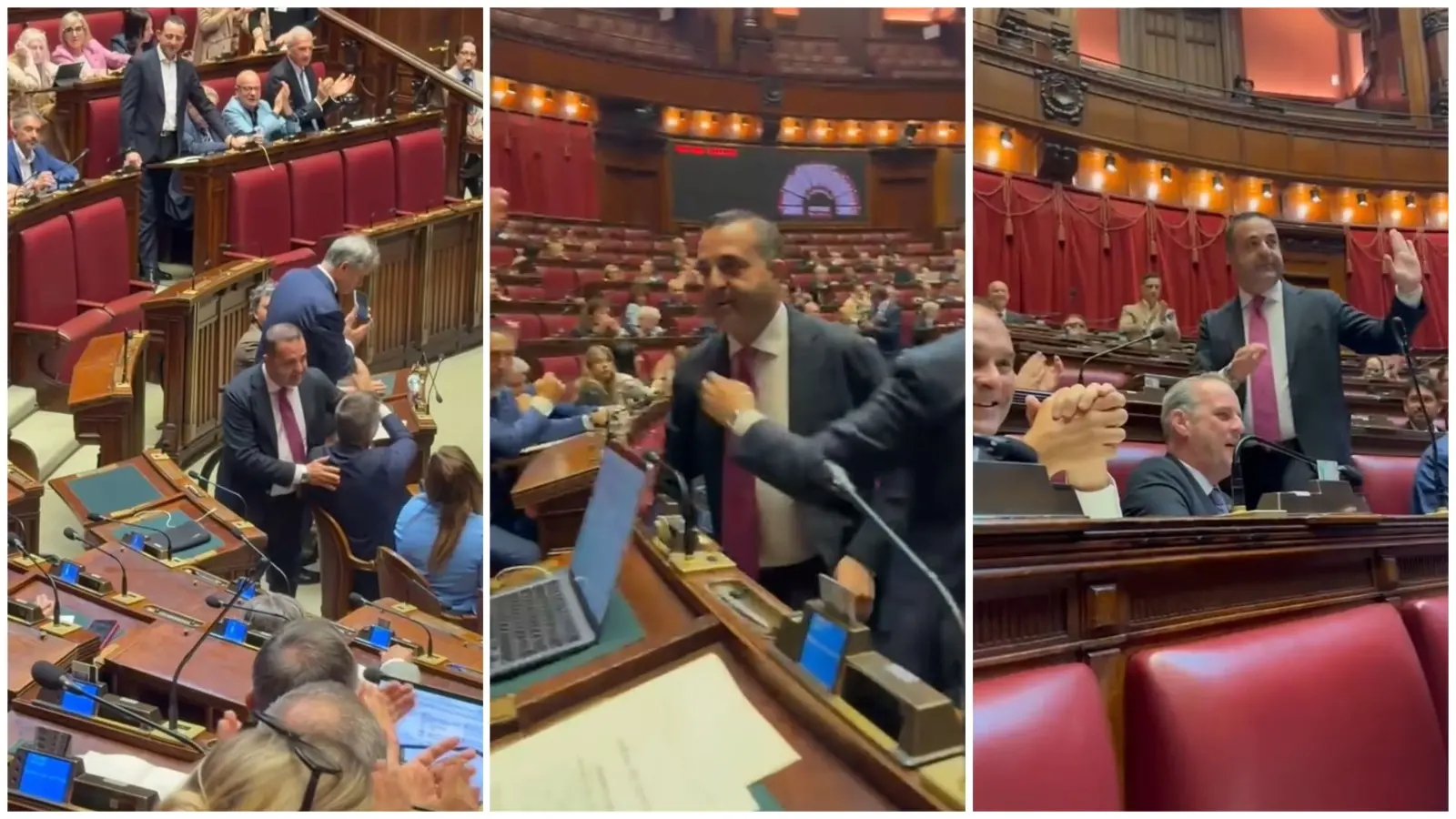Cannizzaro torna alla Camera per la prima volta da Sindaco, l’ovazione dell’aula\n