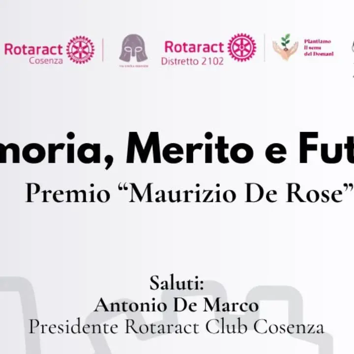 A Cosenza il Premio Maurizio De Rose promosso dal Rotaract Club\n