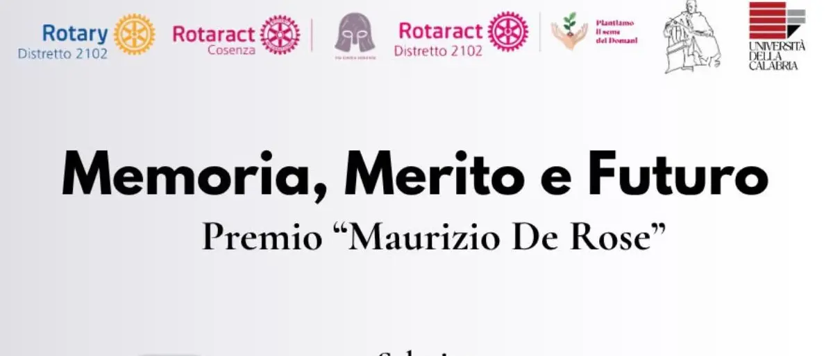 A Cosenza il Premio Maurizio De Rose promosso dal Rotaract Club\n