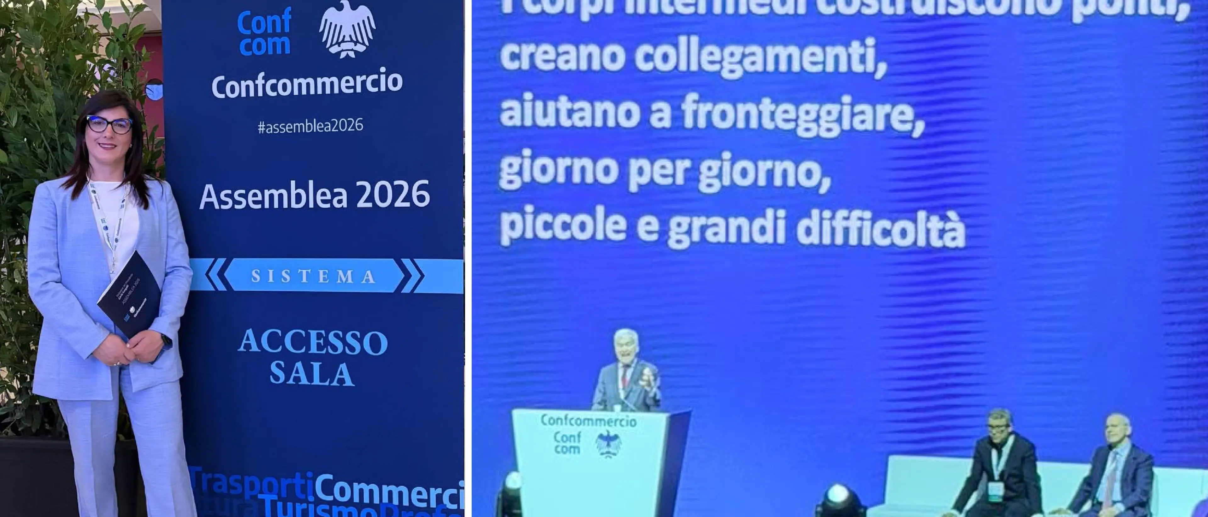 La calabrese Teresa Maradei all’assemblea Confcommercio\u00A0a Roma: «Mi ha colpito il richiamo al “sense of Italy”»\n