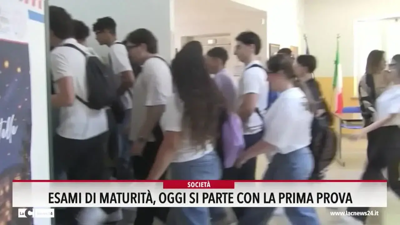 Esami di maturità, oggi la prima prova