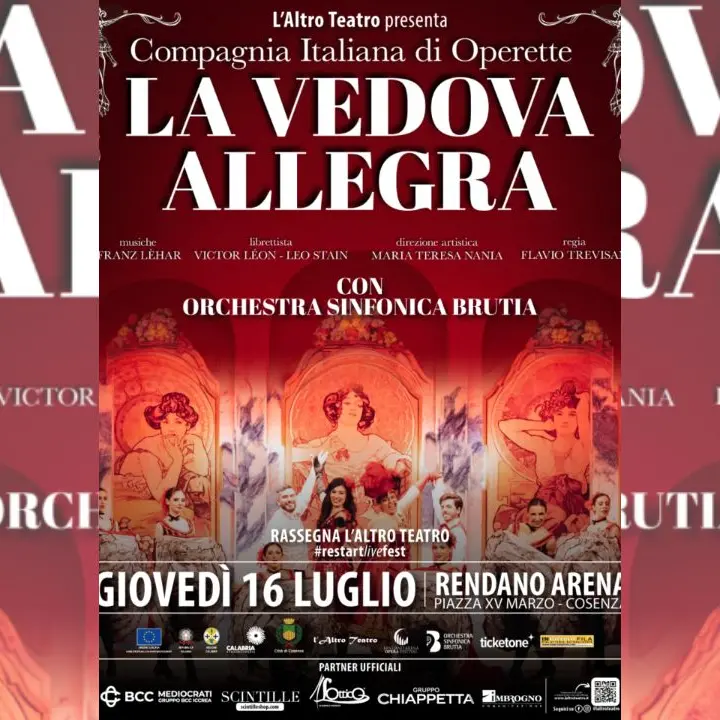 L’altro teatro, a Cosenza appuntamento con la lirica: al Rendano va in scena La vedova allegra\n