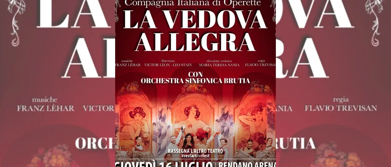 L’altro teatro, a Cosenza appuntamento con la lirica: al Rendano va in scena La vedova allegra\n