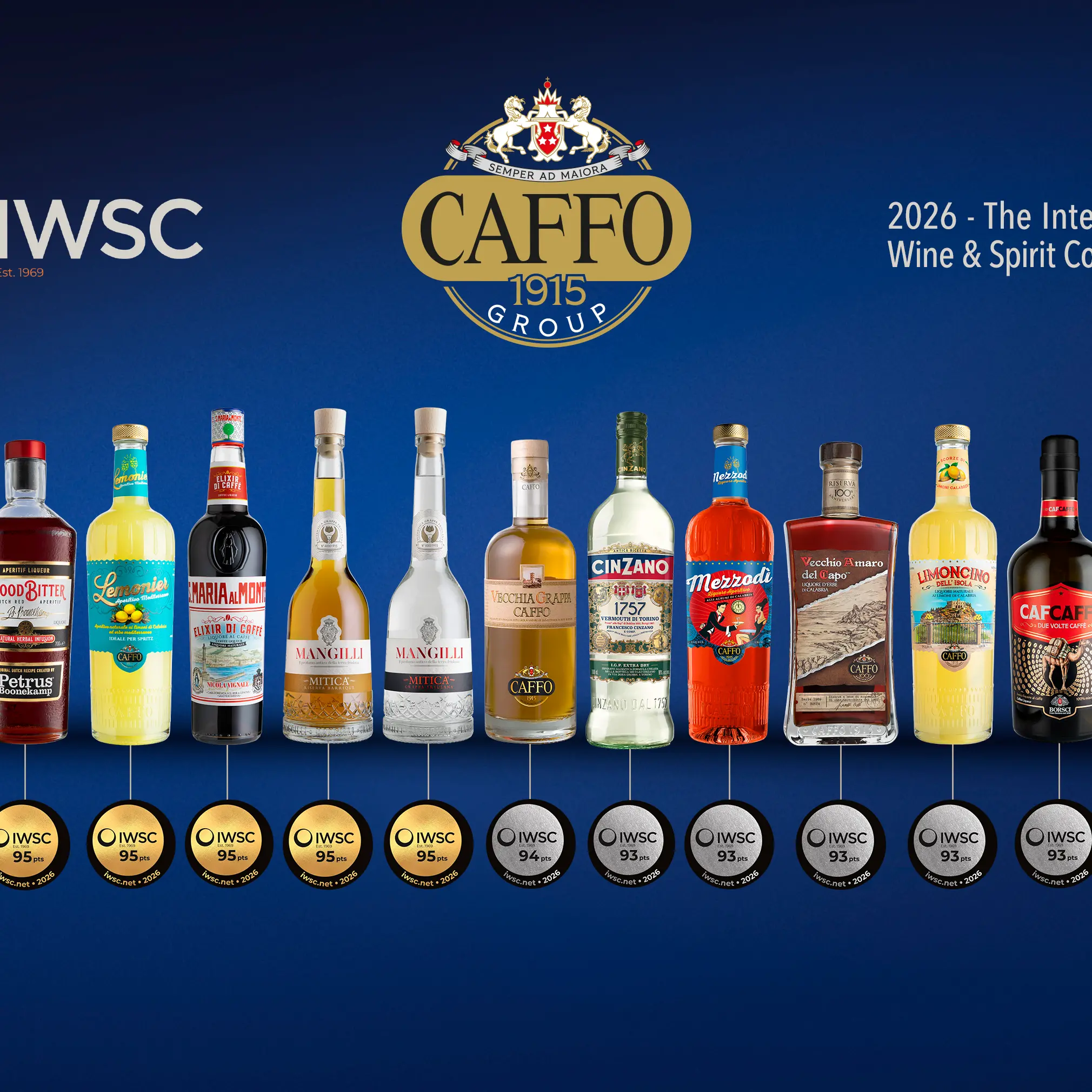 International Wine & Spirit Competition di Londra: l’italiano più premiato è Gruppo Caffo che conquista 17 medaglie\n
