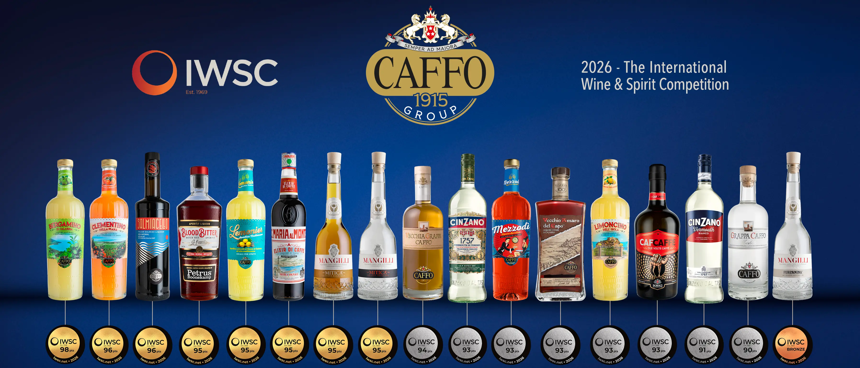 International Wine & Spirit Competition di Londra: l’italiano più premiato è Gruppo Caffo che conquista 17 medaglie\n