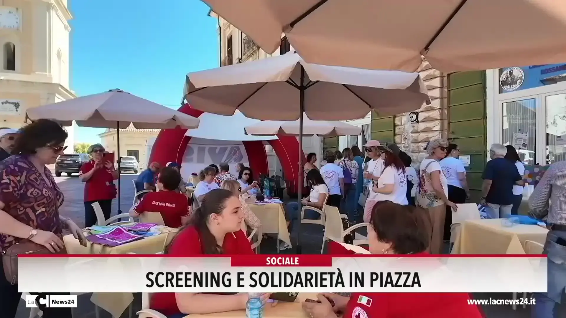 Screening e solidarietà in piazza