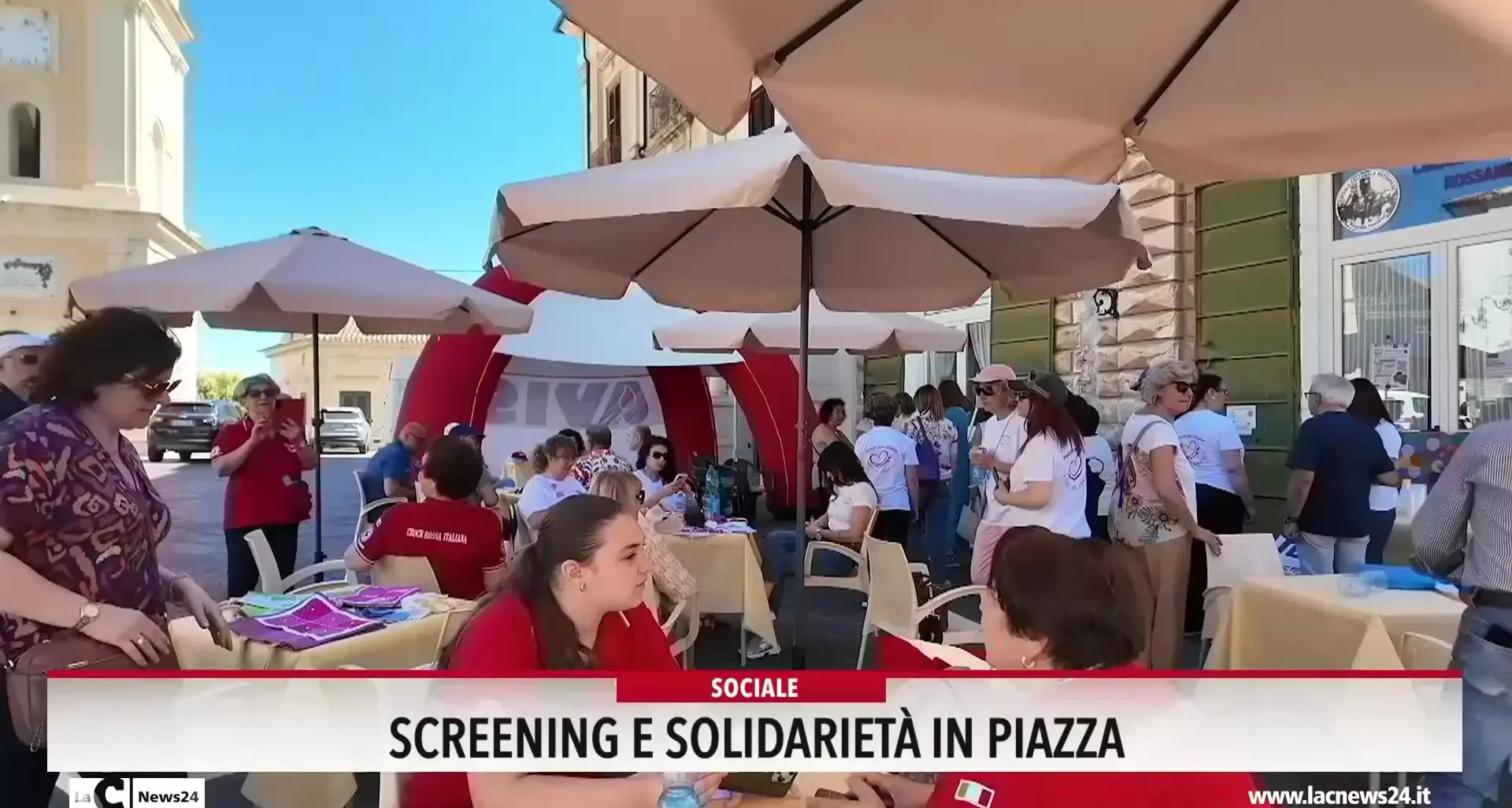 Screening e solidarietà in piazza