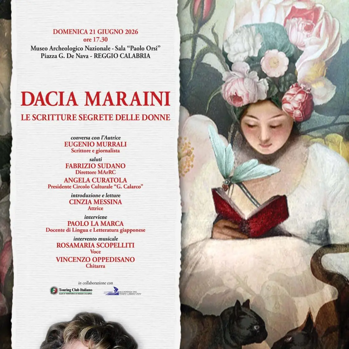 Le “scritture segrete” di Dacia Maraini. L’incontro con l’autrice a Reggio Calabria\n