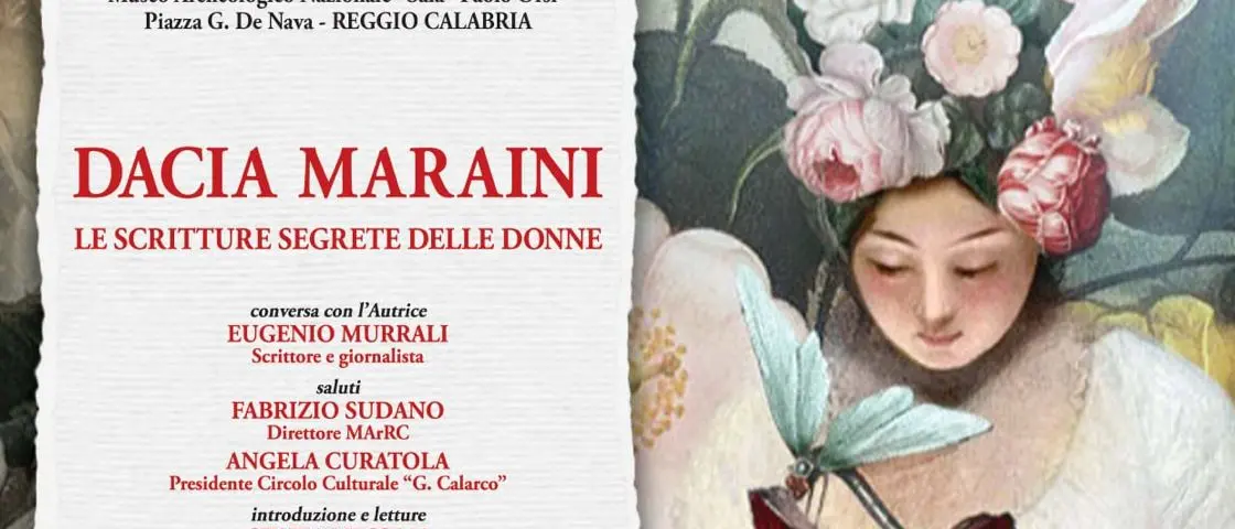 Le “scritture segrete” di Dacia Maraini. L’incontro con l’autrice a Reggio Calabria\n