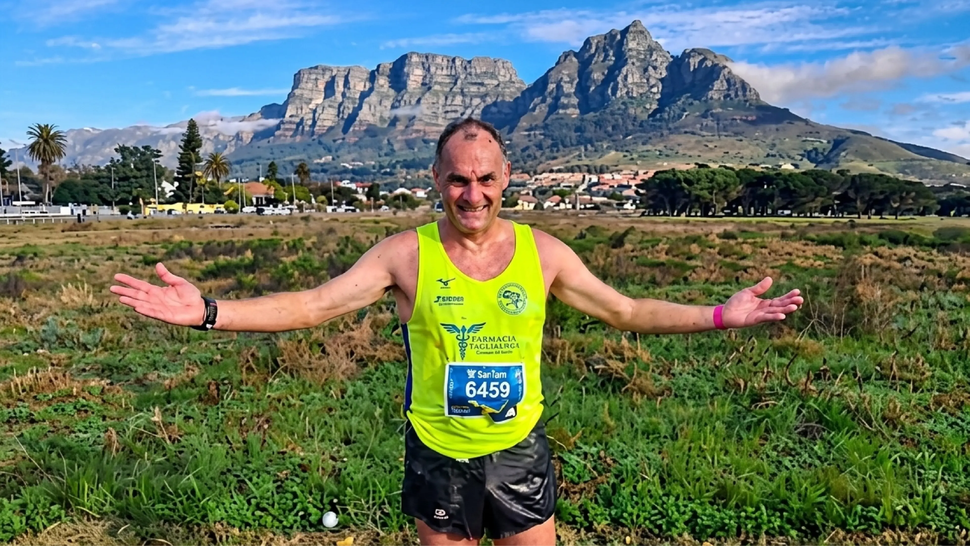 Da Cassano all’Ionio alla conquista dell’Africa,\u00A0il calabrese Francesco Lombardi completa la Cape Town Marathon\n