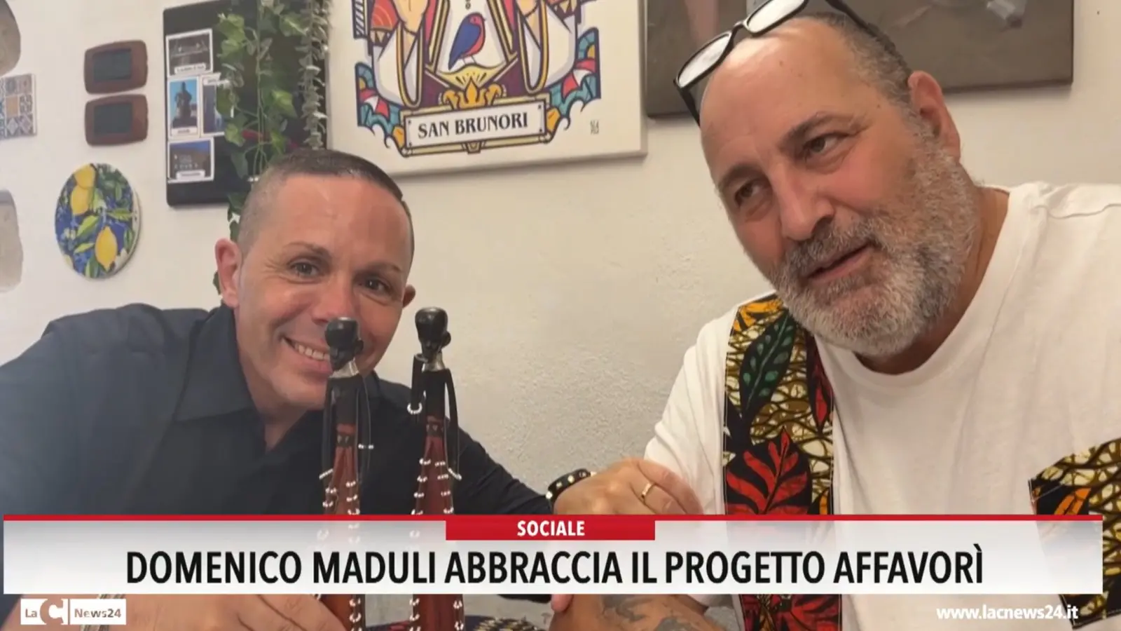 L’editore del Network LaC Domenico Maduli  abbraccia il progetto Affavorì