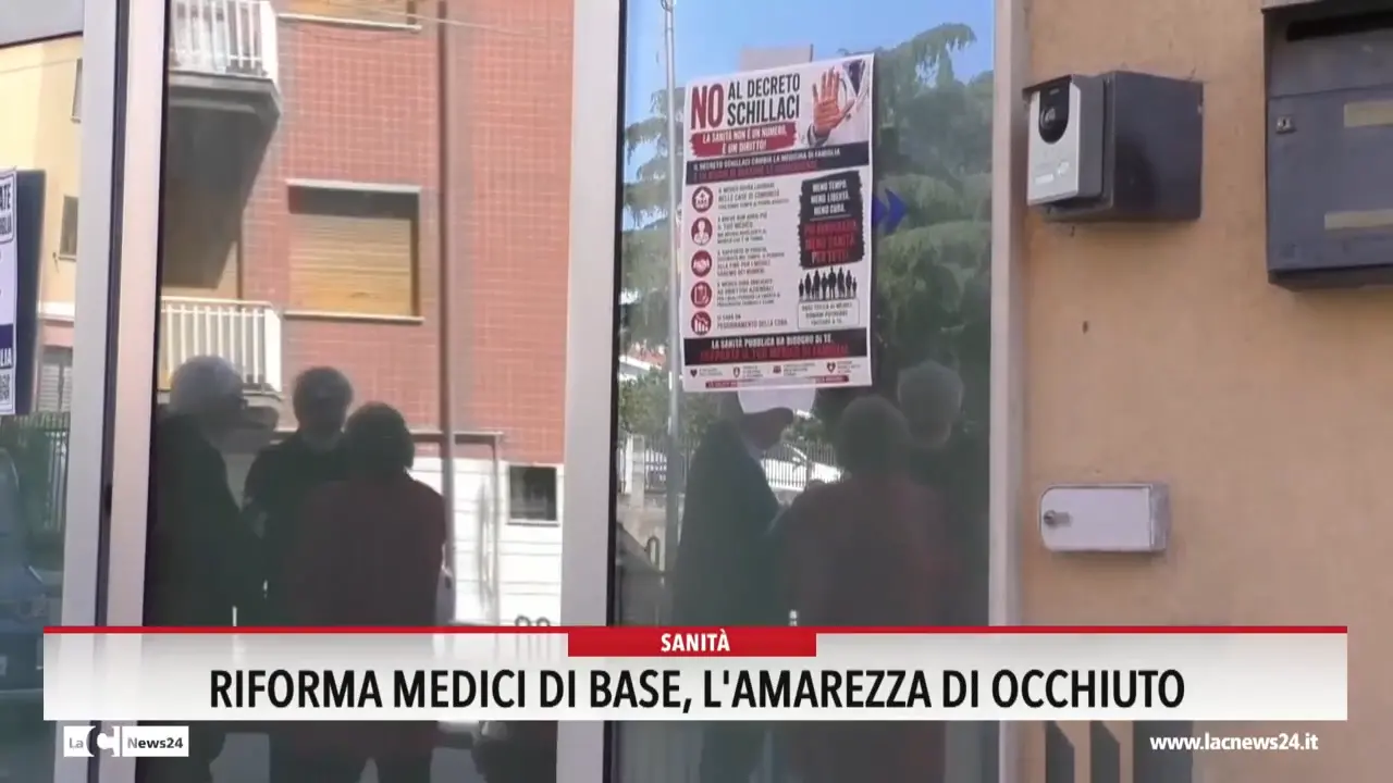 Riforma medici di base, l'amarezza di Occhiuto