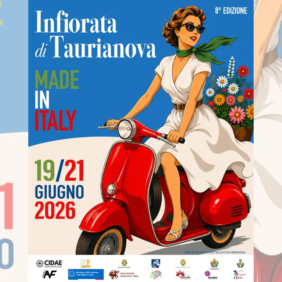 Tutto pronto a Taurianova per l’Infiorata: il centro storico si trasforma tra capolavori floreali e show serali\n