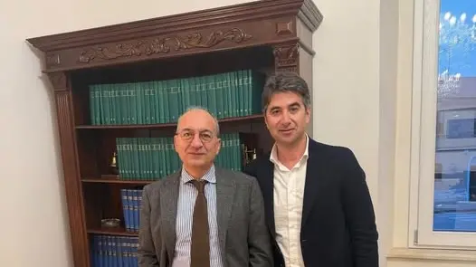 <p>Antonio Scuticchio con Antonio Lo Schiavo</p>\\n