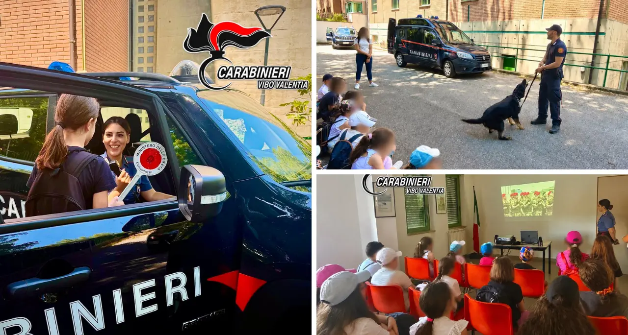 Serra, gli alunni della scuola primaria di Capistrano in visita alla Compagnia carabinieri\n