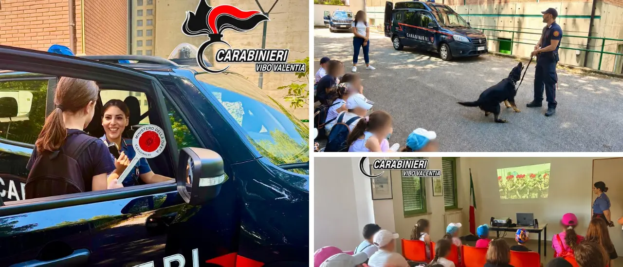Serra, gli alunni della scuola primaria di Capistrano in visita alla Compagnia carabinieri\n