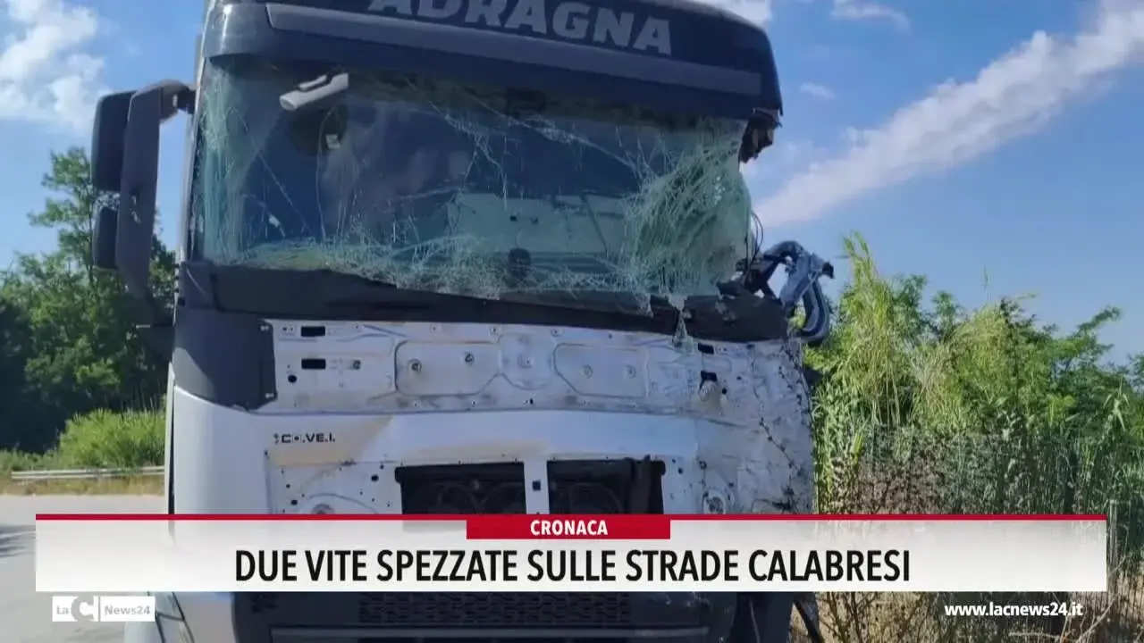 Due vite spezzate sulle strade calabresi