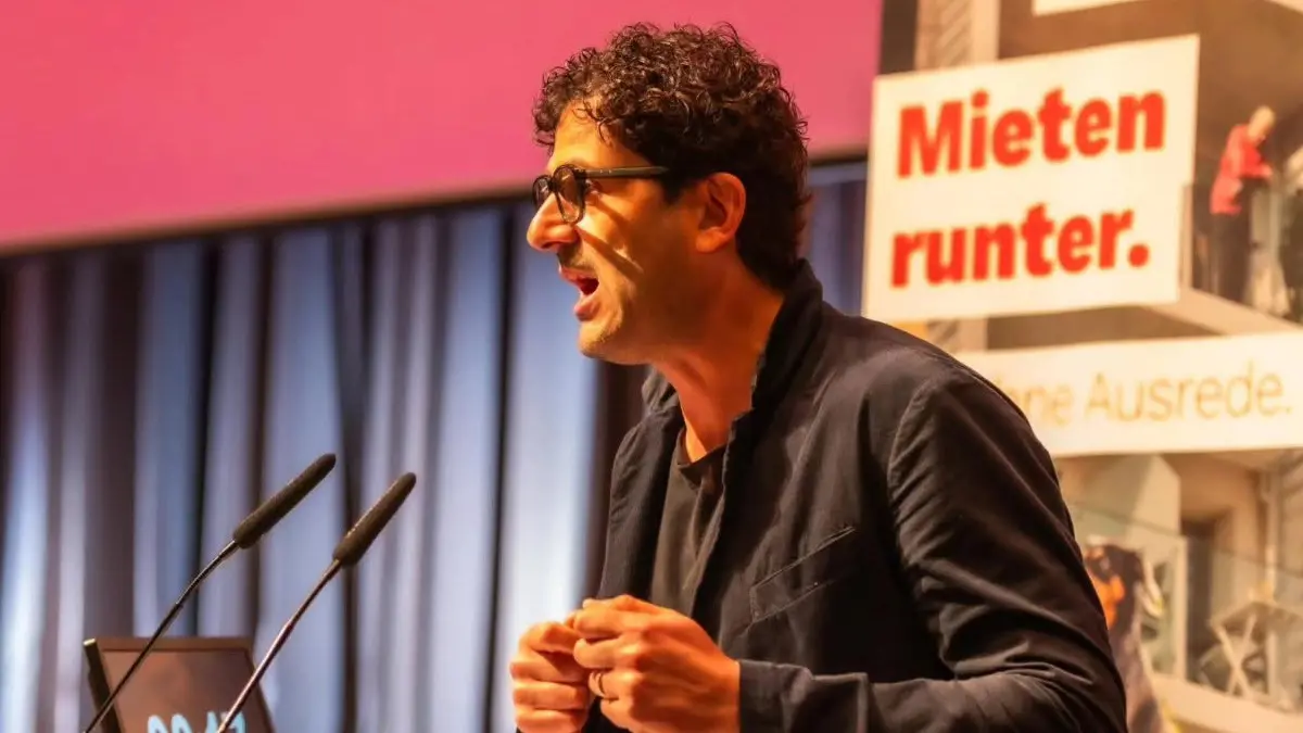 Il nuovo leader Luigi Pantisano (foto da Fb Die-Linke)
