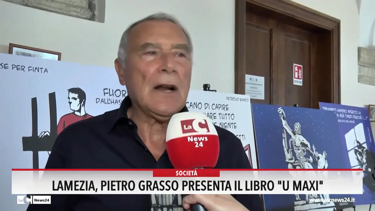Lamezia Pietro Grasso presenta il libro \"U maxi\"