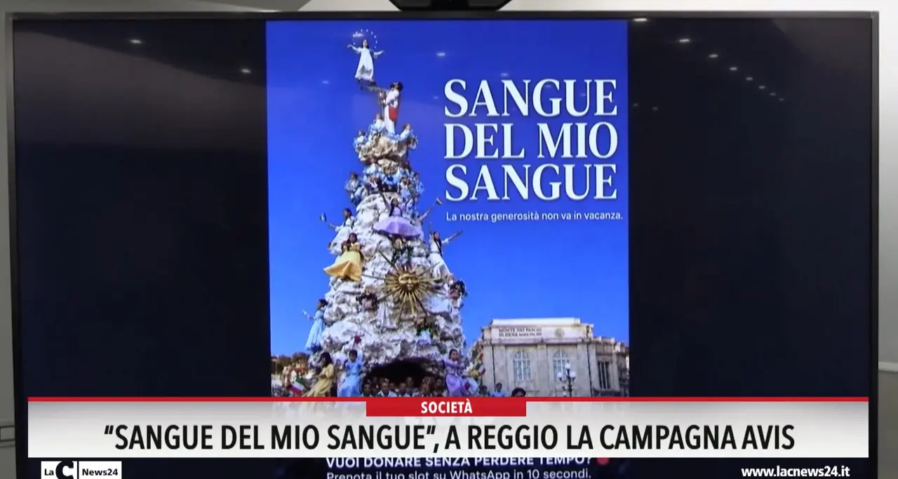 \"Sangue del mio sangue\", a Reggio la campagna Avis