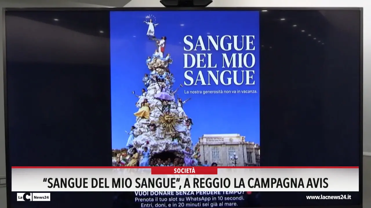 \"Sangue del mio sangue\", a Reggio la campagna Avis