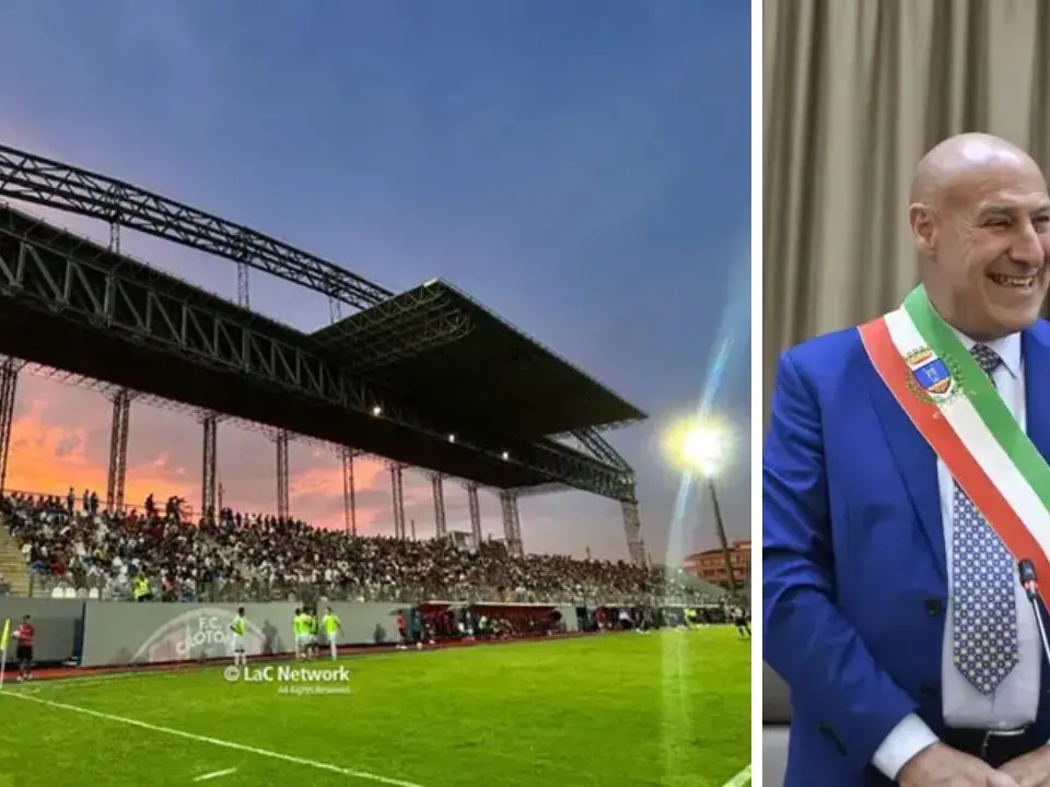 Crotone, il sindaco Voce e un dirigente indagati per falso: sotto accusa le autorizzazioni allo stadio Scida
