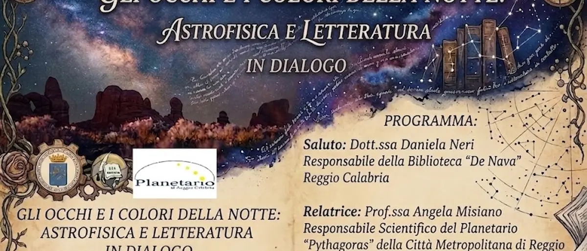 Gli occhi e i colori della notte: a Reggio astrofisica e letteratura dialogano