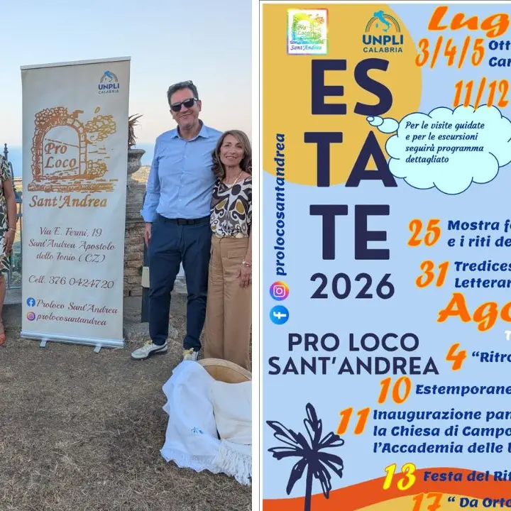 Estate nel Catanzarese, a Sant’Andrea Apostolo dello Ionio un cartellone ricco di eventi, arte e sport\n