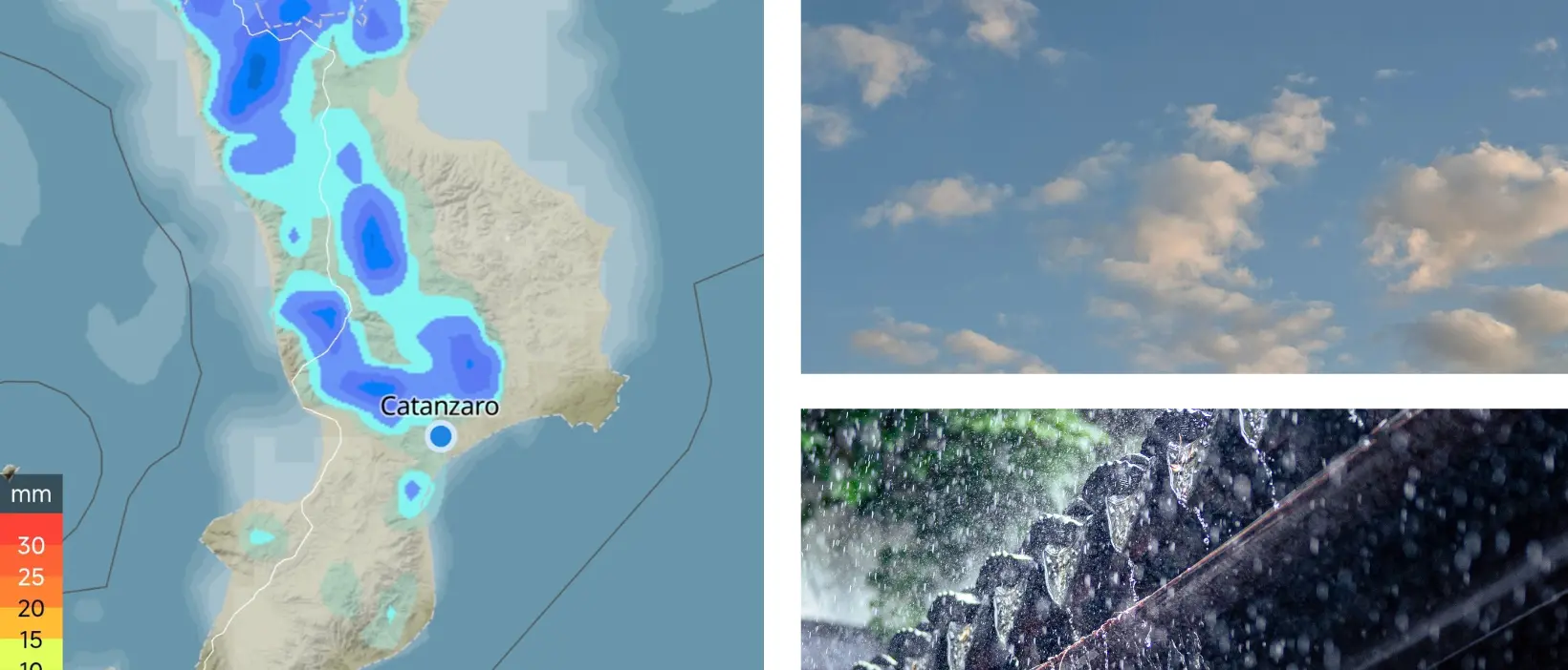 Mattinata di cielo sereno in tutta la Calabria, possibili temporali nel pomeriggio ma migliora già in serata\n