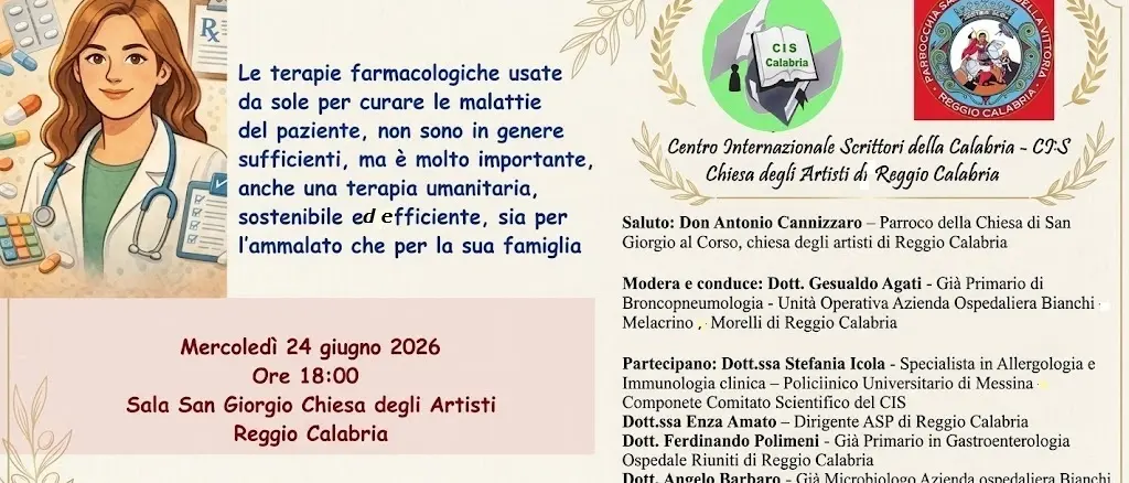 Curare oltre i farmaci: a Reggio\u00A0una tavola rotonda sulla centralità della persona\n