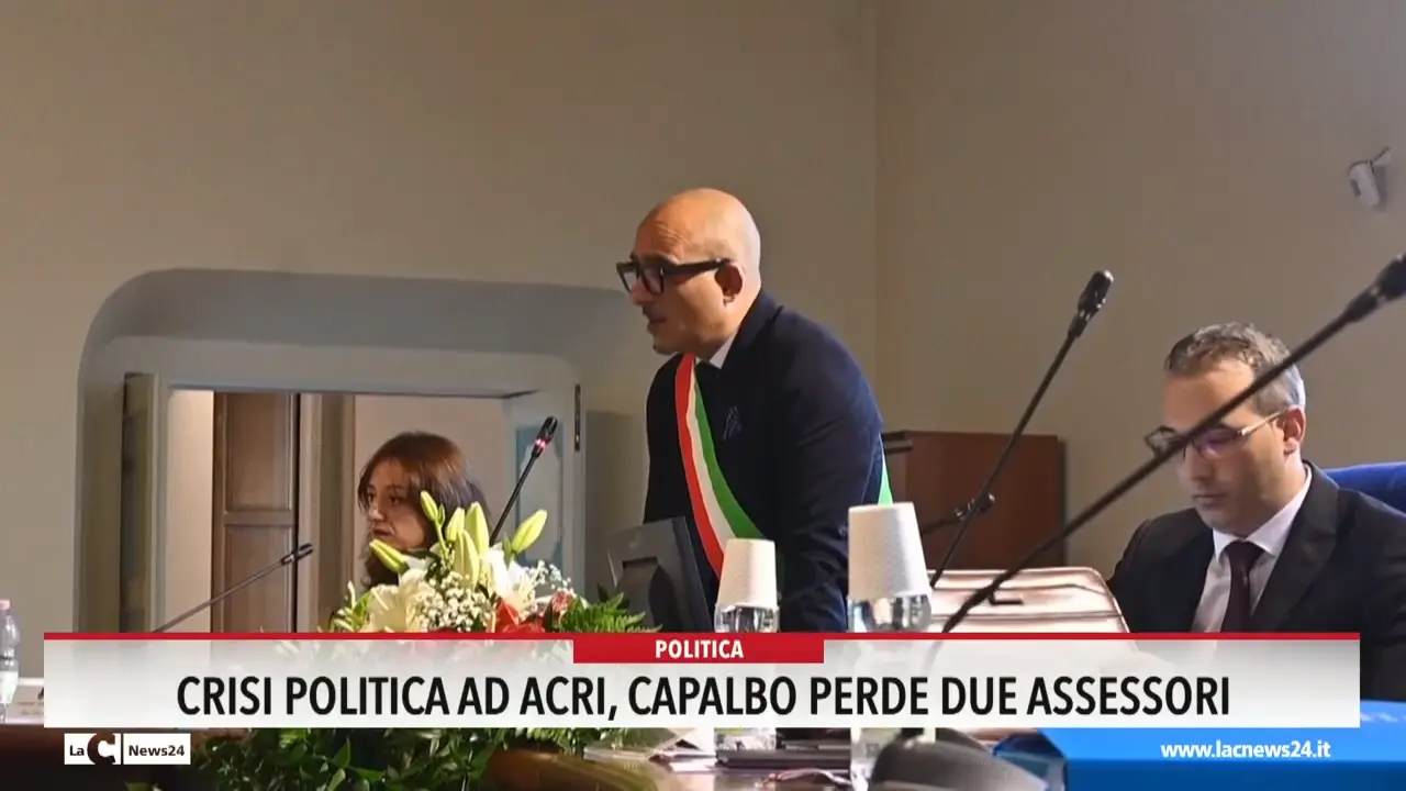 Crisi politica ad Acri, Capalbo perde due assessori