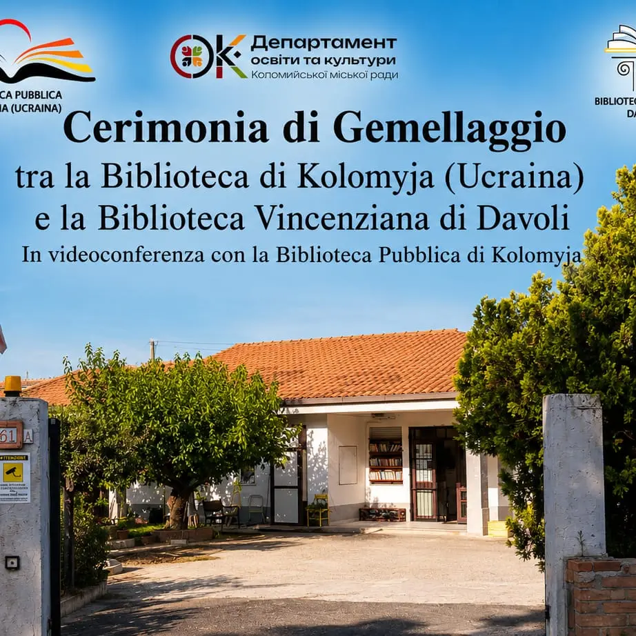 Davoli-Ucraina, nasce l'alleanza della cultura: gemellaggio con la Biblioteca di Kolomyja\n