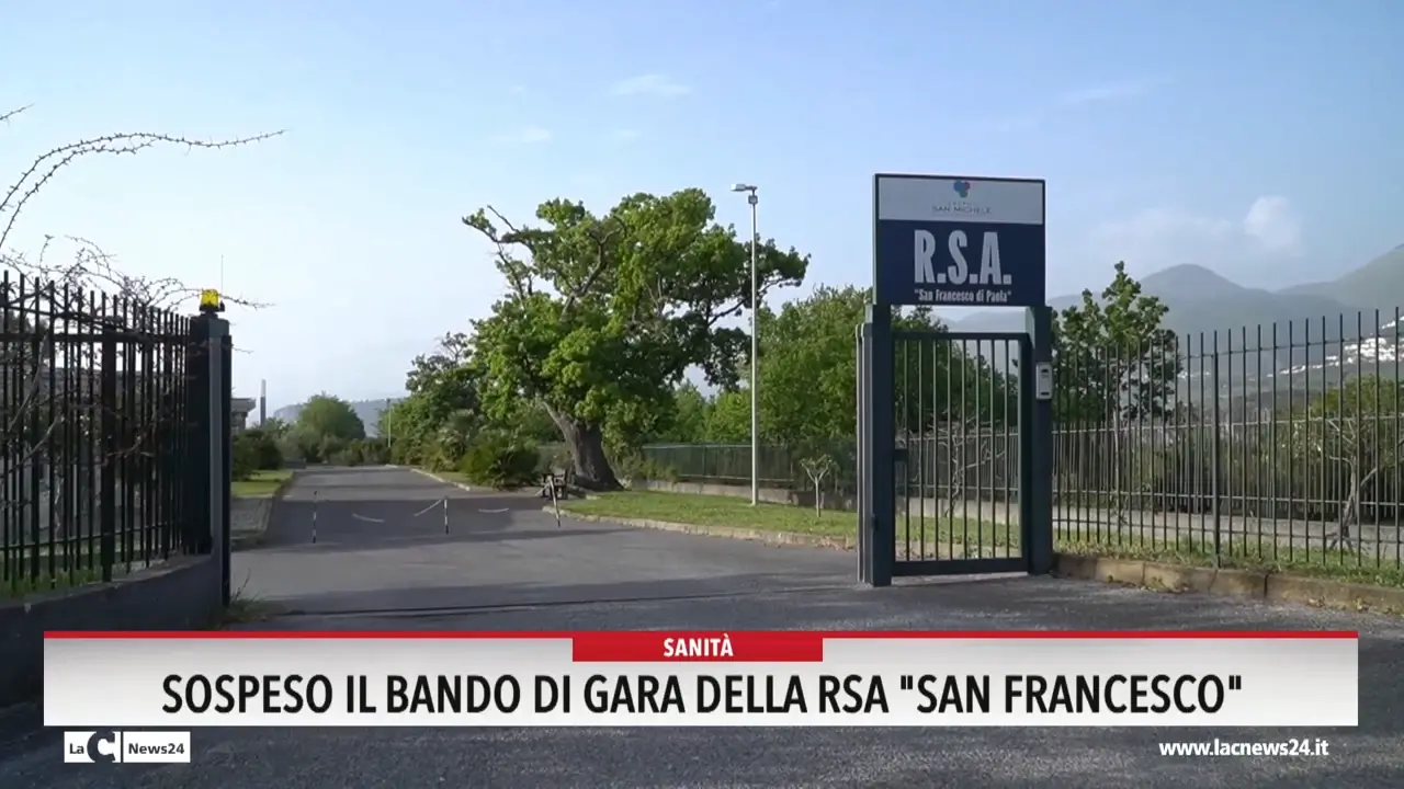 Sospeso il bando di gara della Rsa San Francesco