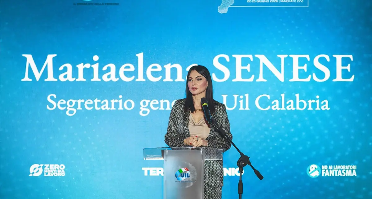 <p>Uil Calabria, <span style=\"color:hsl(0, 75%, 60%);\">Mariaelena Senese</span> confermata segretaria generale del sindacato</p>