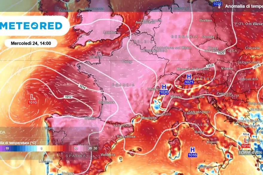 Europa nella morsa del caldo africano: fino a 44 gradi in Francia, in Italia il picco nel weekend\n