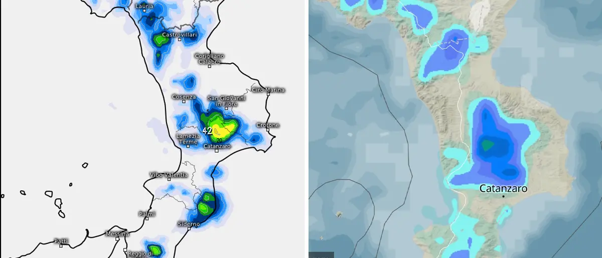 Meteo Cosenza, continuano i temporali pomeridiani: le zone interessate\n