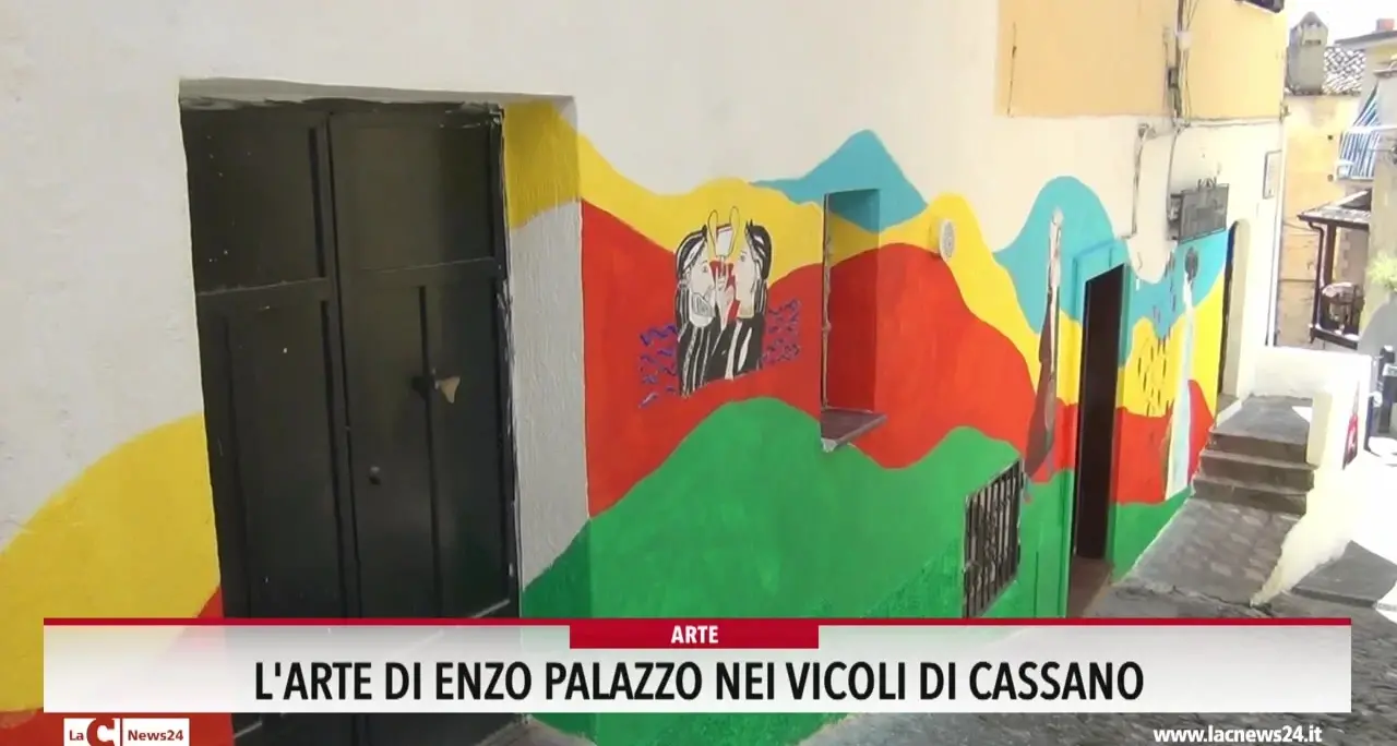 L'arte di Enzo Palazzo nei vicoli di Cassano