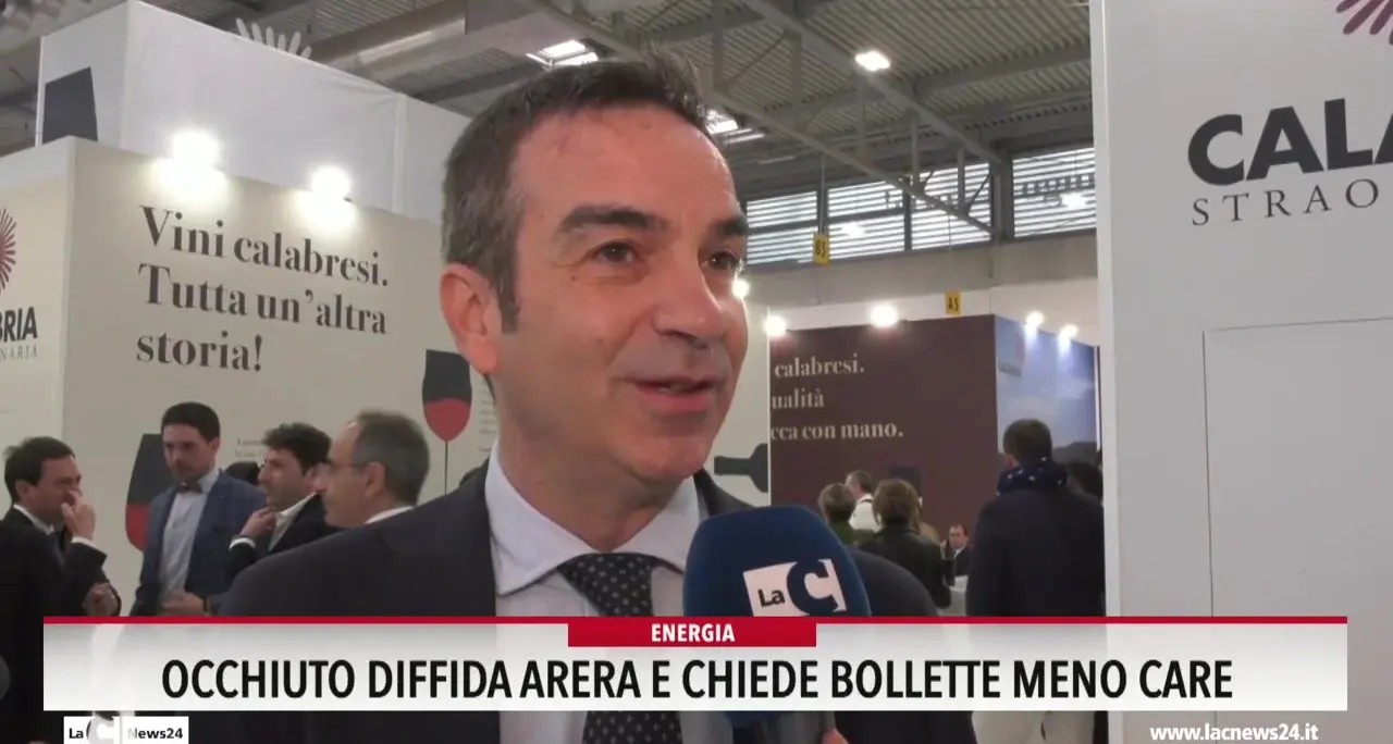 Occhiuto diffida Arera e chiede bollette meno care