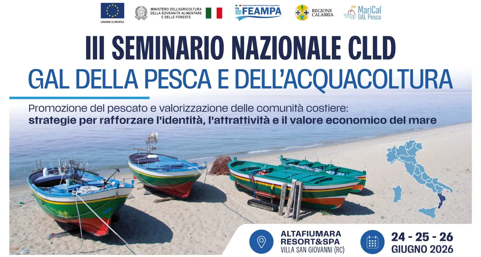 Pesca e sviluppo delle coste, a Villa il III Seminario nazionale dei Galpa\n