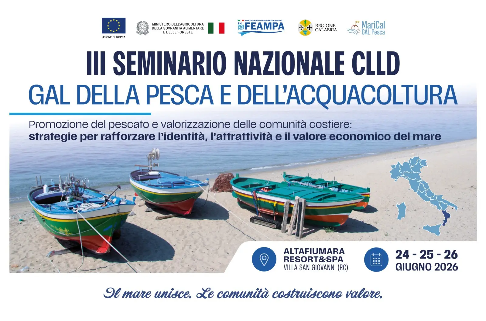Pesca e sviluppo delle coste, a Villa il III Seminario nazionale dei Galpa\n