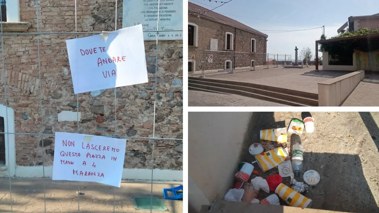Giovani disturbano la piazza a Gioia Tauro: residenti affiggono cartelloni per chiedere rispetto: «Non la lasceremo in mano a 4 maranza»\n