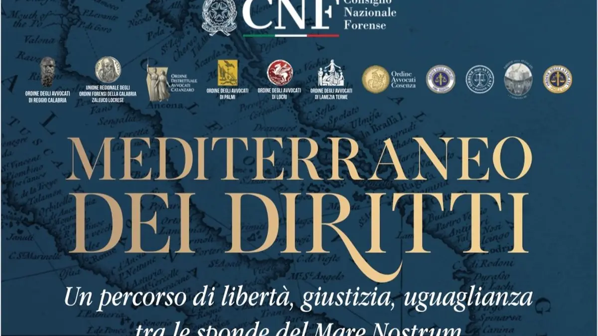 Consiglio nazionale forense in Calabria, a Reggio il convegno \"Mediterraneo dei Diritti\"\u00A0\n