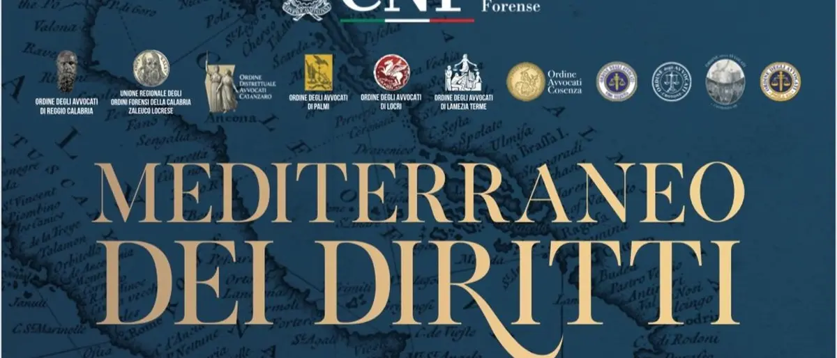Consiglio nazionale forense in Calabria, a Reggio il convegno \"Mediterraneo dei Diritti\"\u00A0\n