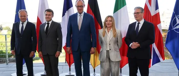 Vertice E5 a Berlino, Meloni: «La Nato deve avere una componente europea più forte. Positivo l’accordo Stati Uniti-Iran»\n