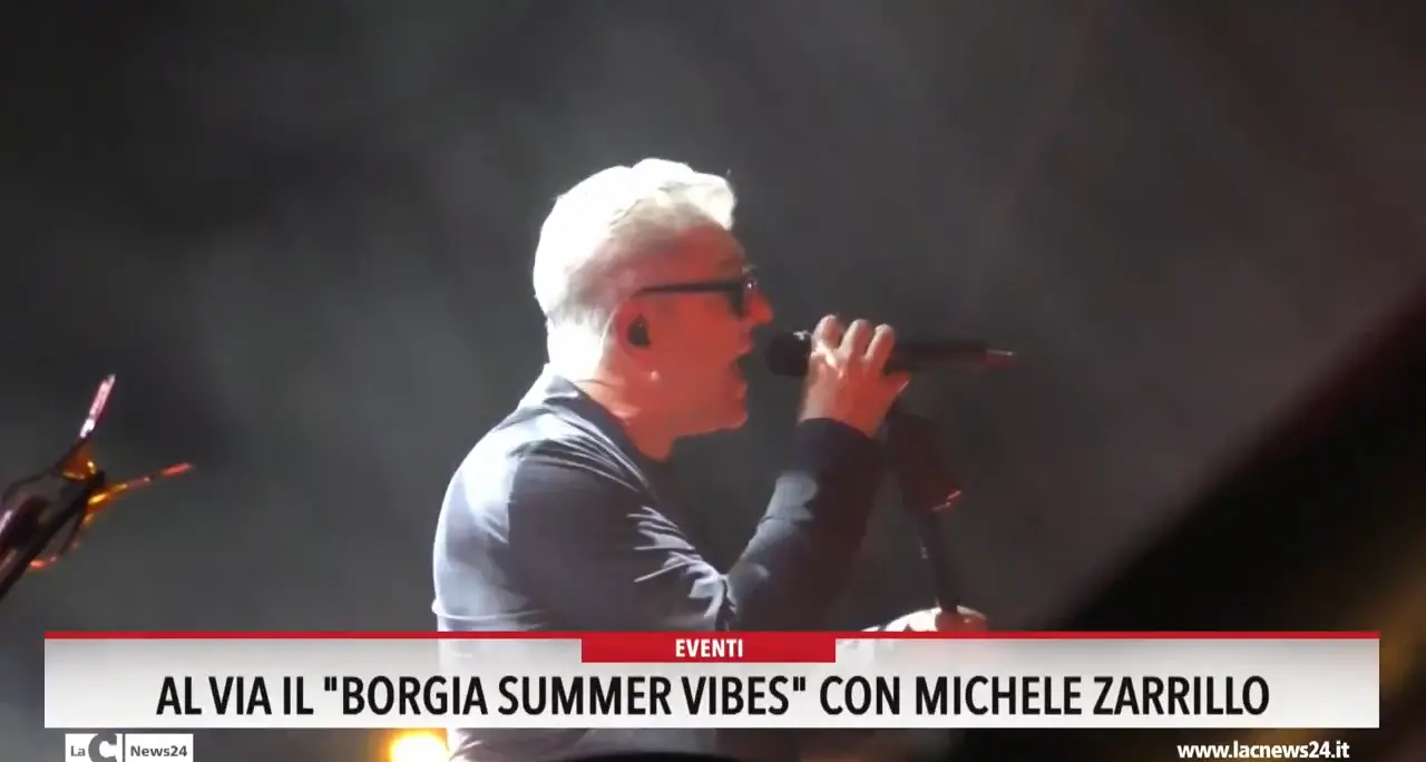 Al via il Borgia Summer Vibes con Michele Zarrillo