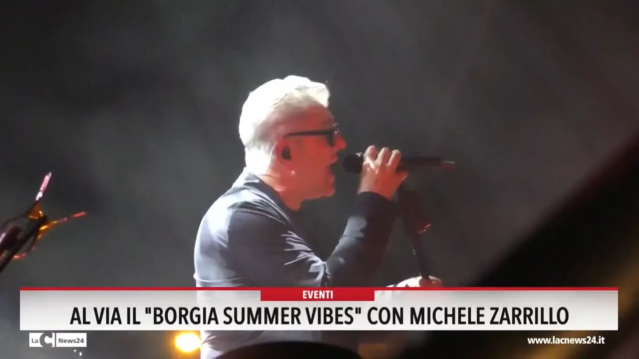 Al via il Borgia Summer Vibes con Michele Zarrillo
