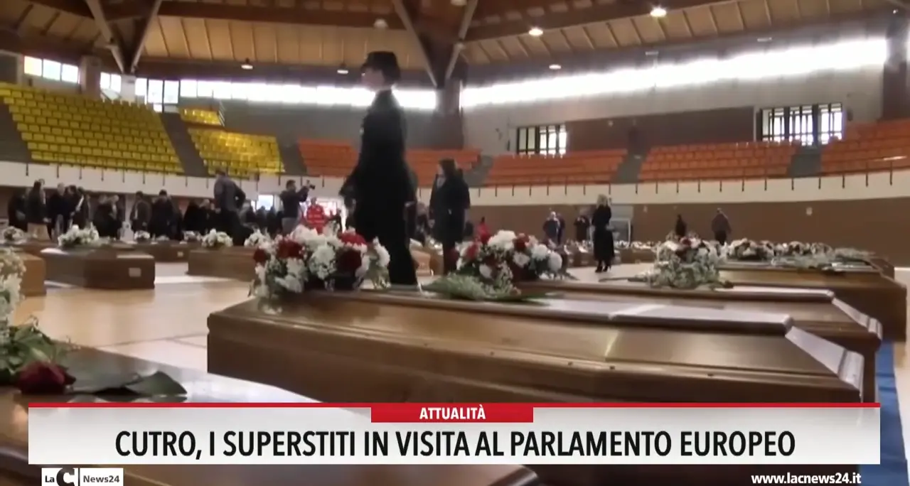 Cutro, i superstiti in visita al Parlamento Europeo