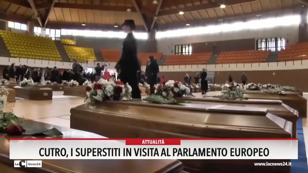 Cutro, i superstiti in visita al Parlamento Europeo
