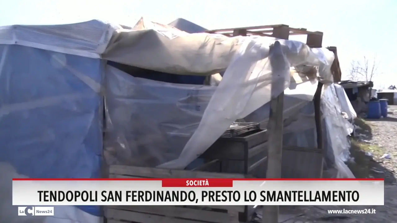 Tendopoli San Ferdinando, presto lo smantellamento