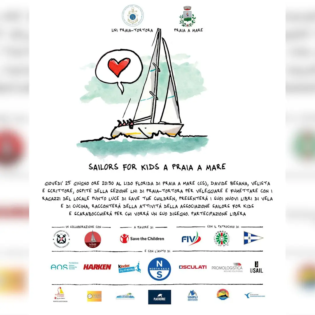 Sail the Children approda a Praia a Mare tra vela, fumetto e formazione solidale\n